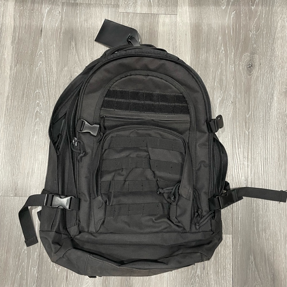 Black tactical backpack!
